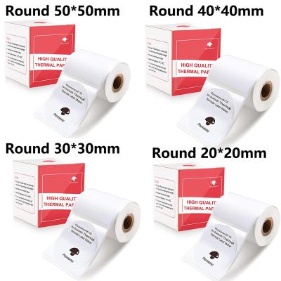 China Phomemo Self Adhesive Round Label for M110/M200 Universal Printer Diameter 50,40,30,20 Circular Image Paper Sticker 50x50mm 140 Pcs Labels for sale