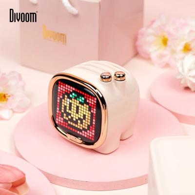 China AirPlay Divoom Zooe Pixel Art BT Speaker Mini Music Cute Speaker Wireless 2022 Portable Desktop Installed Halloween Gift for sale