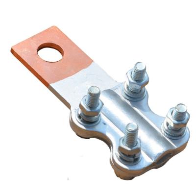 China Electrical Equipment Copper Bolted Straight Aluminum-Copper Connecting Clamp for sale