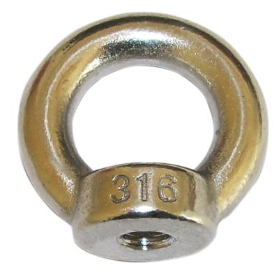 China JIS Standard Galvanized Carbon Steel Eye Nut For Marine Fastener Drop for sale