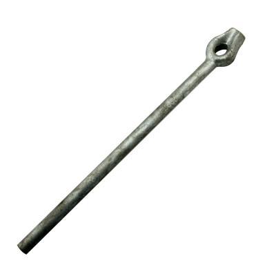 China ZINC PLATED Finish Forged Steel Assembly Helix Screw Anchor Rod for sale