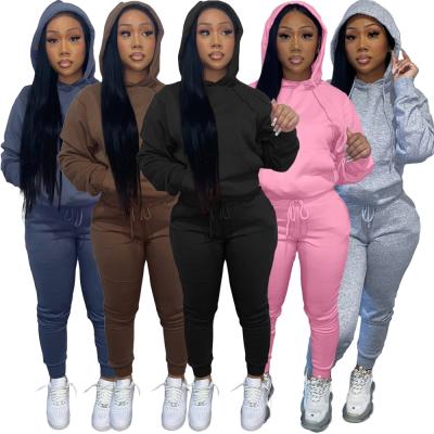 China Autumn New Arrival Breathable Sweatpants Hoodie Long Sleeves Jogger And Two Piece Set Women Clothing for sale