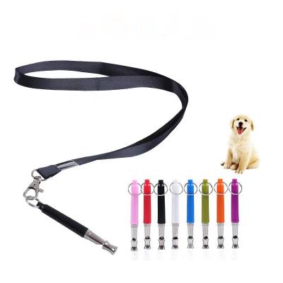 China Low MOQ Viable Dog Whistle To Stop Barking Effective Silent Barking Pet Training Product Pet Training Whistle With Lanyard for sale