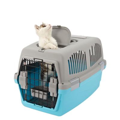 China Sustainable Luxury Eco-Friendly Airline Approved Small Pet Kennel Crates Deluxe Dog Carrier For Travel for sale