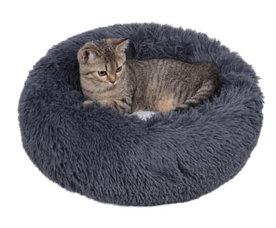 China Ultra Soft Washable Cushion Viable Cat Bed Pet Beds Fluffy, Washable Faux Fur Plush Around Sofa Luxury Dog Bed Eco Friendly for sale