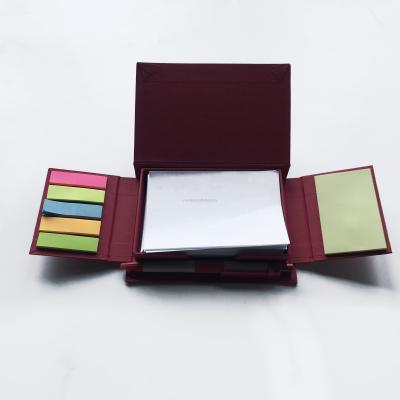 China High Quality Custom Note Printed Sticky Note Set Eco Friendly Notebook with Pen for sale