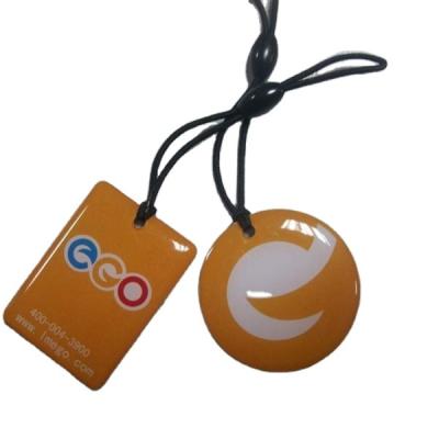 China Waterproof / Waterproof SUNLANRFID factory 30mm custom social media sharing epoxy rfid chip tag brand for sale