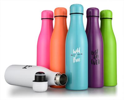 China PORTABLE 17oz Double Vacuum Flasks Cola Wal Shape Water Bottles Stainless Steel Water Bottle for sale