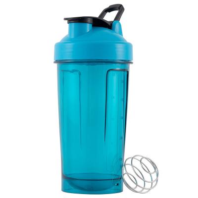 China Viable Wholesale BPA Free 18oz Plastic Protein Shaker Bottle With Mixer Ball for sale