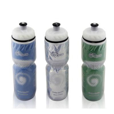 China Double Layer Compression PE Water Bottle Sustainable Cold Sports Bike Cycling Hiking Climbing Gym Water Bottle for sale