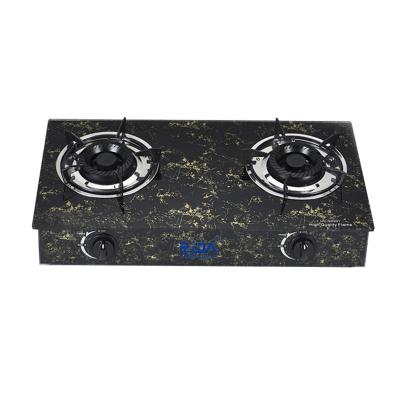 China Features portable Chinese quality is trustworthy marble three head oven gas stove glass gas cooker for sale