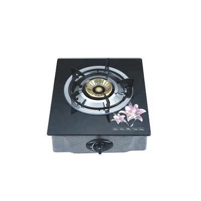 China Commercial lpg bangladesh tempered glass 1 burner cooktops single burner table top gas cooker stove for sale