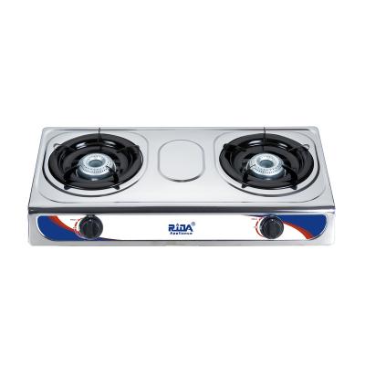 China China Cheap Price Hotel Stainless Steel Cast Iron 2 Burner Gas Stove Portable Cooktops for sale