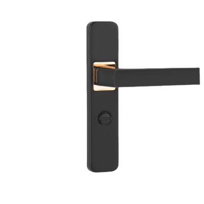 China High Quality Mute Modern Black Security Household Bedroom Door Handle Lock With Handle Set For Door Lock for sale