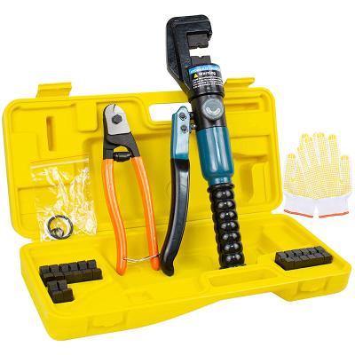 China Durable Hydraulic Wire Crimper Hydraulic Cable Crimper Tool Crimper Cable Crimper with 9 Dies and Cable Cutter for sale