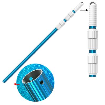 China 1.25” Diameter Connection End 2021 Cheap Pools Cleaning Telescopic Aluminum Pool Pole Telescopic Pool Pole Poles for sale