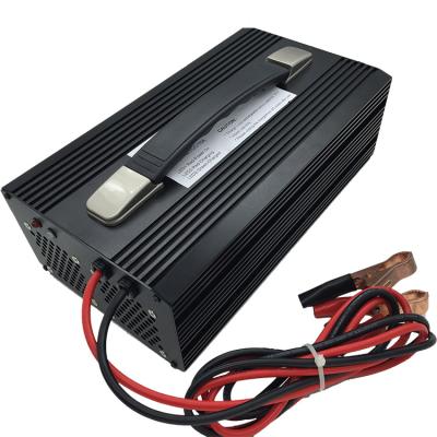 China Lead Acid Battery Charger Safety Design Black and Red Flow Connector Cut Off 36V/24A Lead Acid Battery Charger for sale