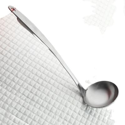 China Viable Hot Pot Spoon Stainless Steel Sanding Polishing Soup Pouch And Slotted Pouch for sale