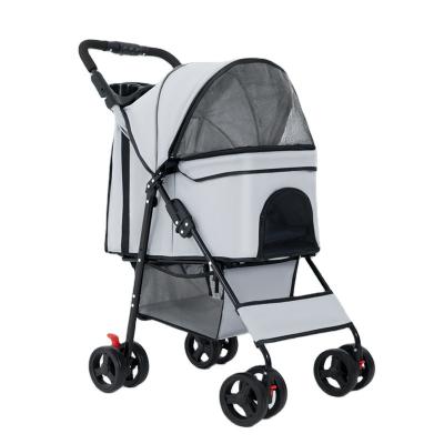 China YZ01-C Dog Pet Trolley Travel Dish Large Hatch Exit Breathable Intimate Pet Strollers Luxury Convenient Cat for sale