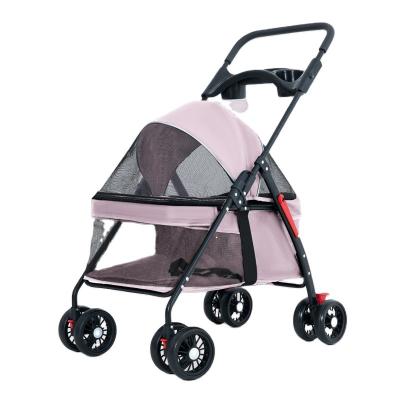 China Soft Folding Small Animals W02-C for Easy Travel Small and Medium Dog Pram Pet Strollers for sale