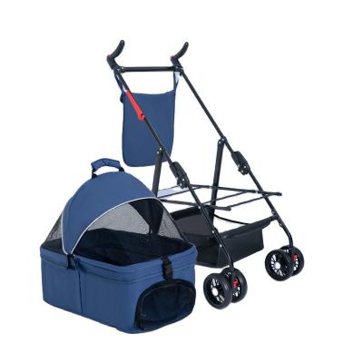 China W01S Breathable Chinese Business Pet Trolley Basket Can Be Divided Into Lightweight And Convenient Pet Strollers Travel for sale