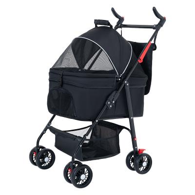 China W01S Breathable Luxury Custom Wholesale Pet Trolley Detachable Pet Strollers Dog for sale