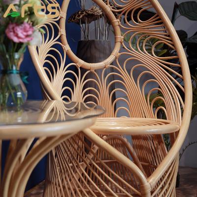 China Eco - Friendly Rattan / Wicker Material Peacock Chair for sale