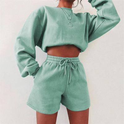 China Custom Wholesale Lady Women Top Pullover Anti-wrinkle Long Sleeve Hoodies Crop Hoodies For Women for sale