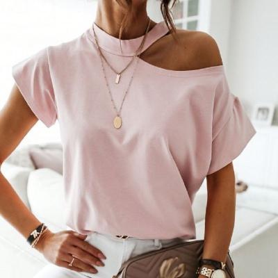 China Ladies Short T-shirts Anti-Wrinkle Neck Girls T-shirt Casual Women's T-Shirts Tops for sale