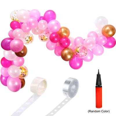 China Indoor Pastel Balloon Garland Arch Diy Party12inch Balloon Garland For Wedding Birthday Baby Shower Party Decoration Kit for sale