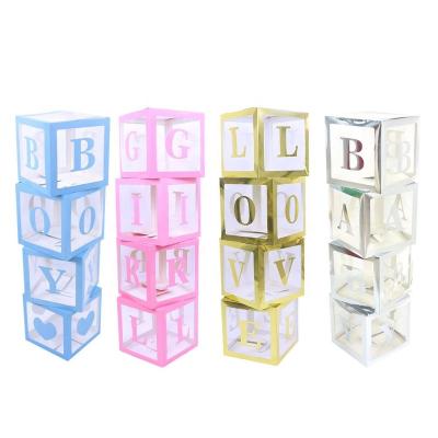 China Disposable Paper Gender Reveal Party Supplies, Girl's Or Boy's Birthday, Baby Boxes For Baby Shower Decorations for sale