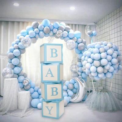 China New Style New Baby Bouquet Wedding Birthday Party Room Decoration Transparent Balloon Boxes Love Balloon Box for sale