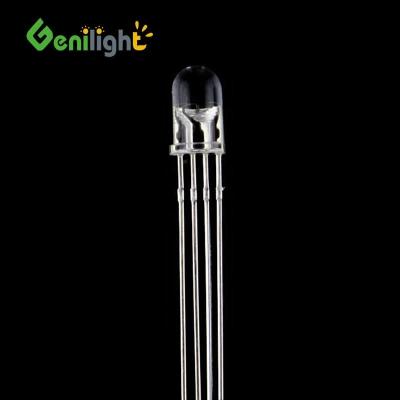 China Clear 3mm/5mm/8mm/10mm LED Diode with Ultra Bright 4-Pin Round Top Emitter Description - for sale