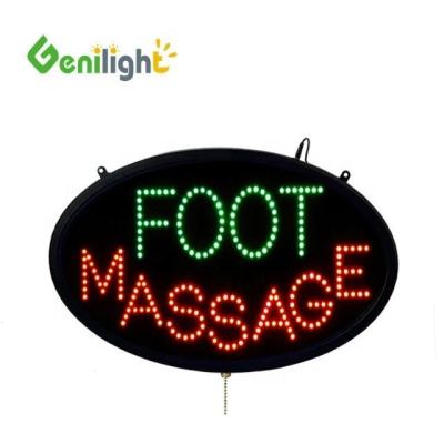 Cina Aggiorna il tuo negozio di massaggi per piedi con LED Neon Light Open Sign Photo Media Edition in vendita