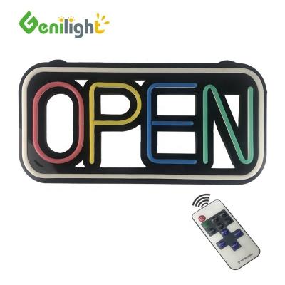 China Easy 48*25cm LED Neon Silicone Open Sign with 10 Kind Change Function and 25 C Fashional for sale