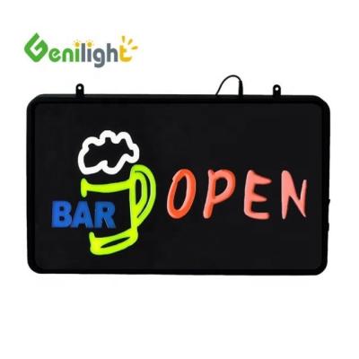 China CE ROHS Certified LED Cafe Illuminated Advertising Neon Sign with Animation Display for sale