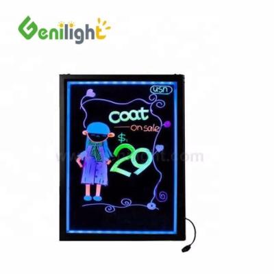 China Acrylic Surface Board LED Message Board for Students Portable and Erasable Note Board for sale