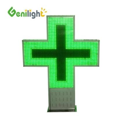 China Graphics Display Function Waterproof LED Cross Pharmacy Sign for Medical Treatment for sale