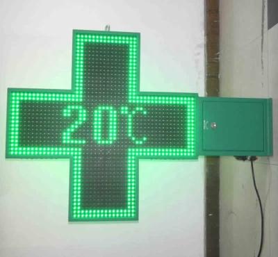 China Digital Poster LED Display for Pharmacy Cross Sign 80cm Single Color/Tricolor for sale