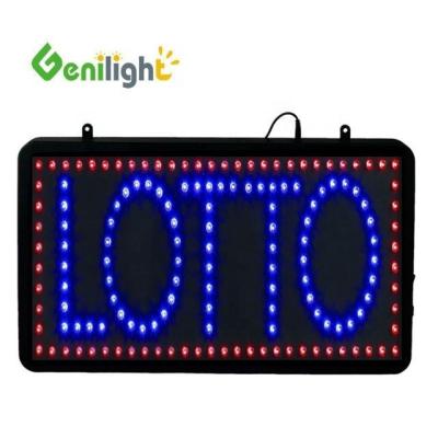 China Original Genilight Indoor 56*33cm Super Brightness Custom LED LOTTO Open Display LED Sign for sale