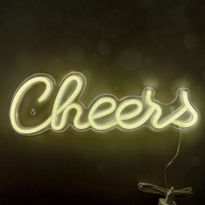 China Cheers LED Light Up Sign Wand Decor voor tienermeisjes Preppy kamer Decor Neon Sign Te koop