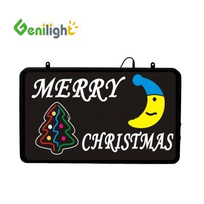 China Flashing Merry Christmas Neon Light Sign Perfect for Window Decoration in Any Setting for sale