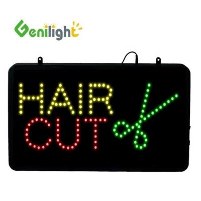 Chine Genilight Intérieur 56*33cm Salon de coiffure haute coupe de cheveux brillante Panneau lumineux ouvert pour les salons à vendre