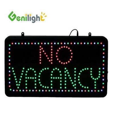 China CE RoHS Indoor 56*33cm Genilight Sem Vacância Flash LED Open Sign Programmable LED Sign à venda