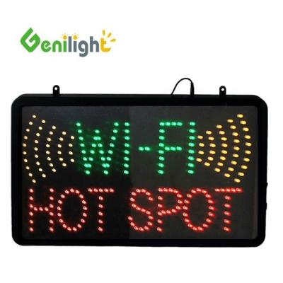 China Full Color WIFI HOT SPOT LED Open Sign Designed with 5mm Superbright LED at Best Deal for sale