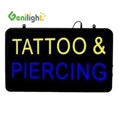 China Photo Media LED Neon Sign for Tattoo Shop ABS Open-Mold Outframe Competitive Pricing for sale