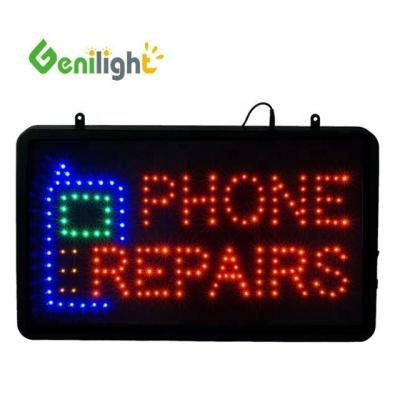 China Genilight Indoor LED Advertising Sign for Mobile Phone Unlocking Accessories Repair Shop for sale