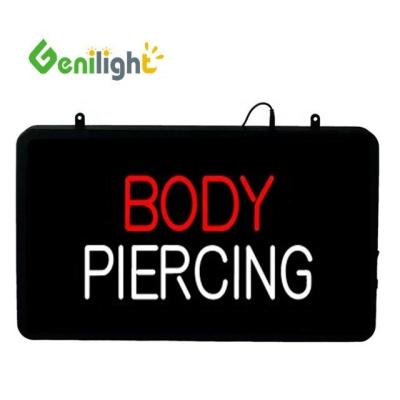 China Lichaamspiercing en tatoeages LED Neon Sign Genilight 56*33 cm met Acryl Front Board Te koop