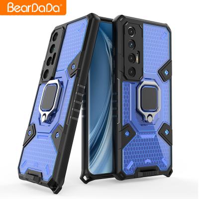 China Dropshipping New Anti-fall Phone Accessories Protective TPU+PC Cases With 360 Degree Rotating Bracket For Xiaomi 10S for sale