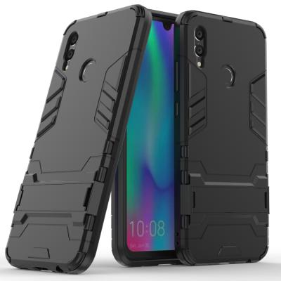 China Item shockproof popular kickstand tpu PC mobile phone shockproof cover for Huawei honor 10 lite four corners antifall back cover phone case for sale